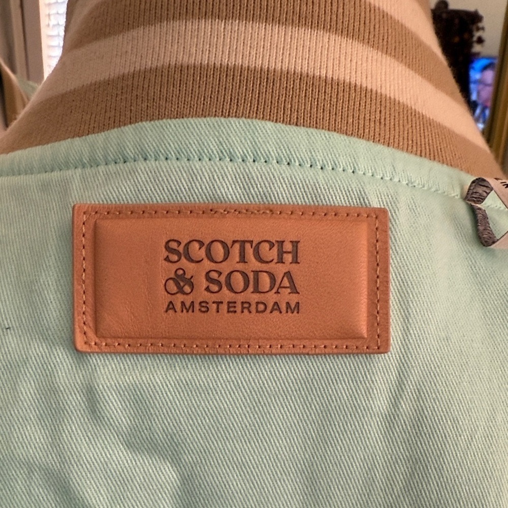 Scotch & Soda Reversible Bomber Jacket Mint Green & Floral 2-in-1 - Picture 6 of 14